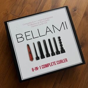 BELLAMI 6-in-1 Complete Curler Kit - Red & Black